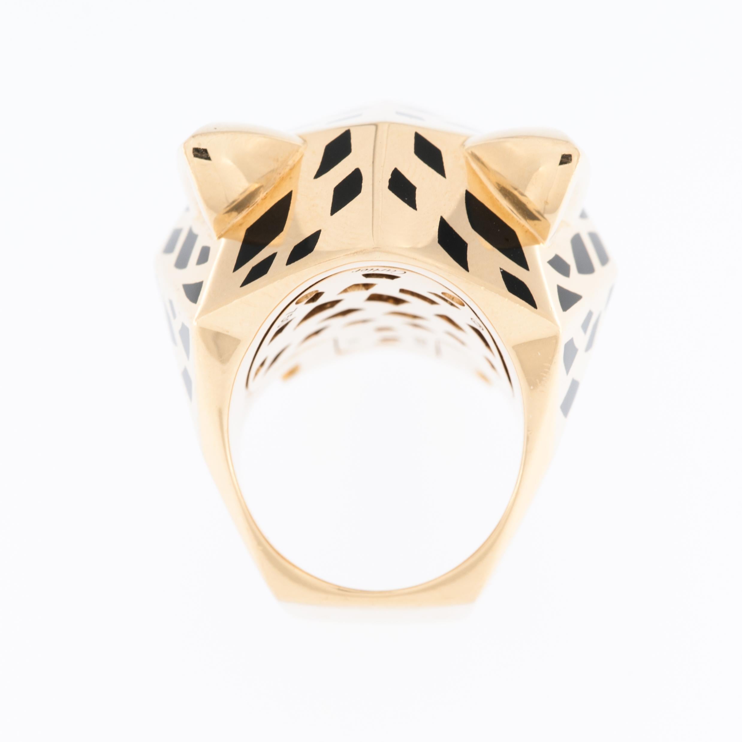 Pear Cut Cartier Panthère 18kt Yellow Gold Ring