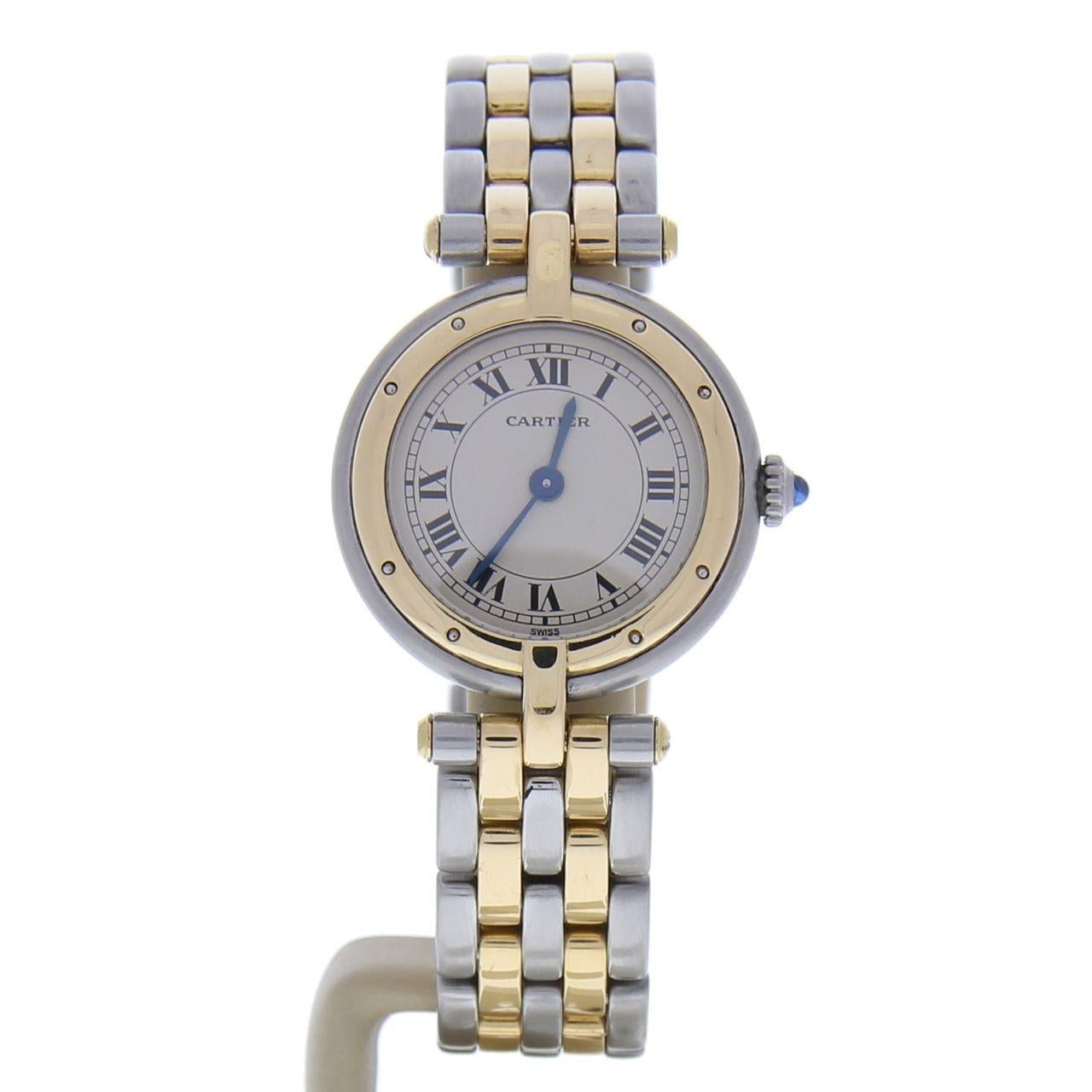 Cartier Panthere 19145 Two-tone stainless steel case with a two-tone Watch In Excellent Condition In Chicago, IL