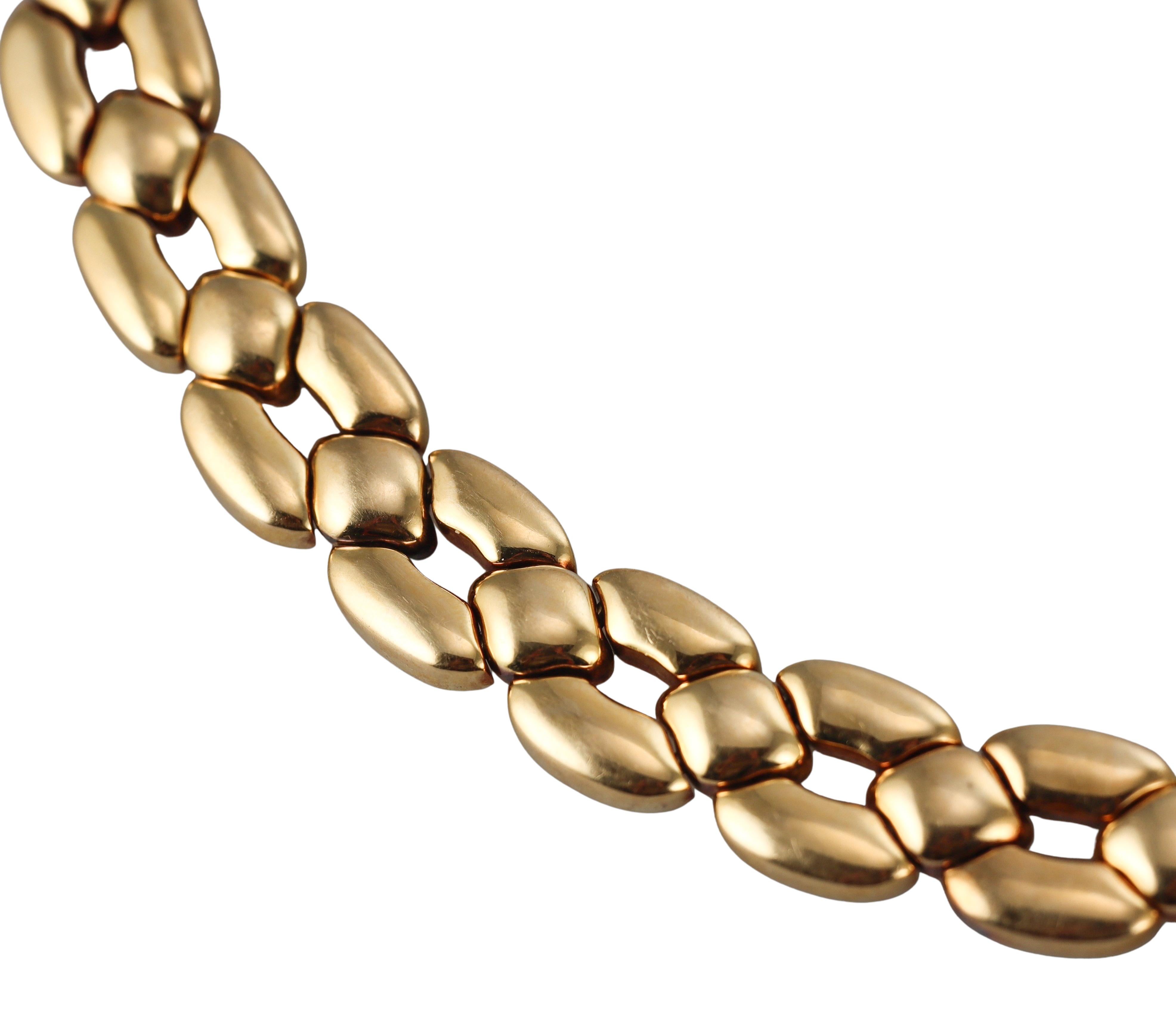 Cartier Panthere 1990er Jahre Gelbgold-Halskette im Zustand „Hervorragend“ im Angebot in New York, NY