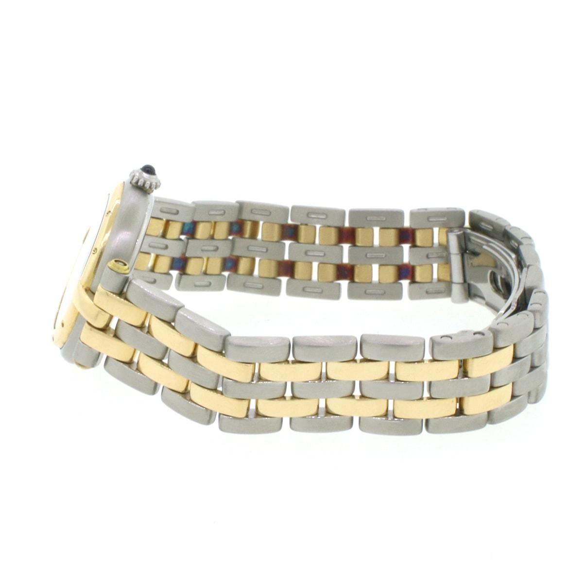 Women's Cartier Panthere 2-Tone 18 Karat Gold and Stainless Steel Ladies Watch 1669 For Sale