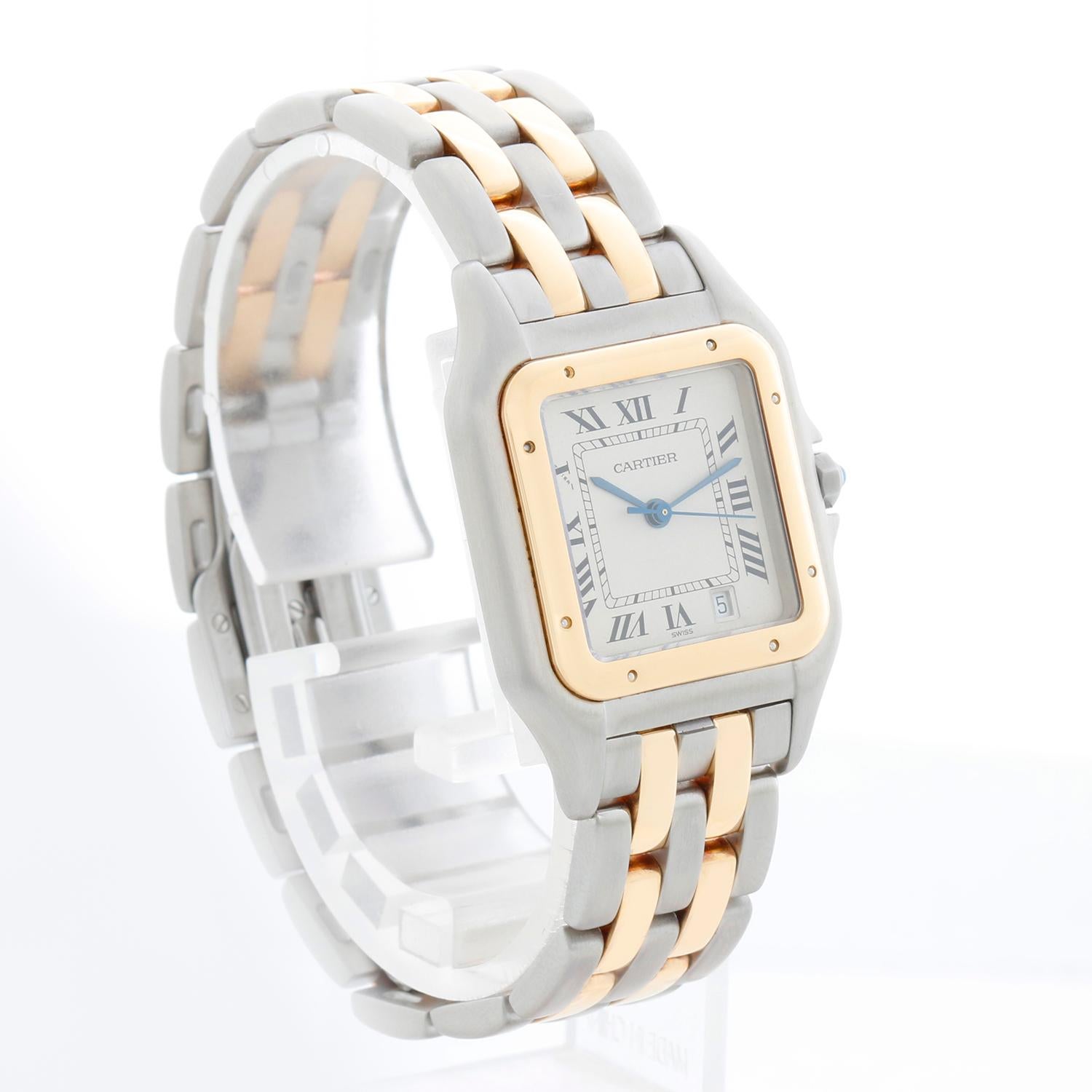 Cartier Panthere 2-Tone 2-Row Midsize Orologio in acciaio e oro 1100 W25027B8 In condizioni ottime a Dallas, TX