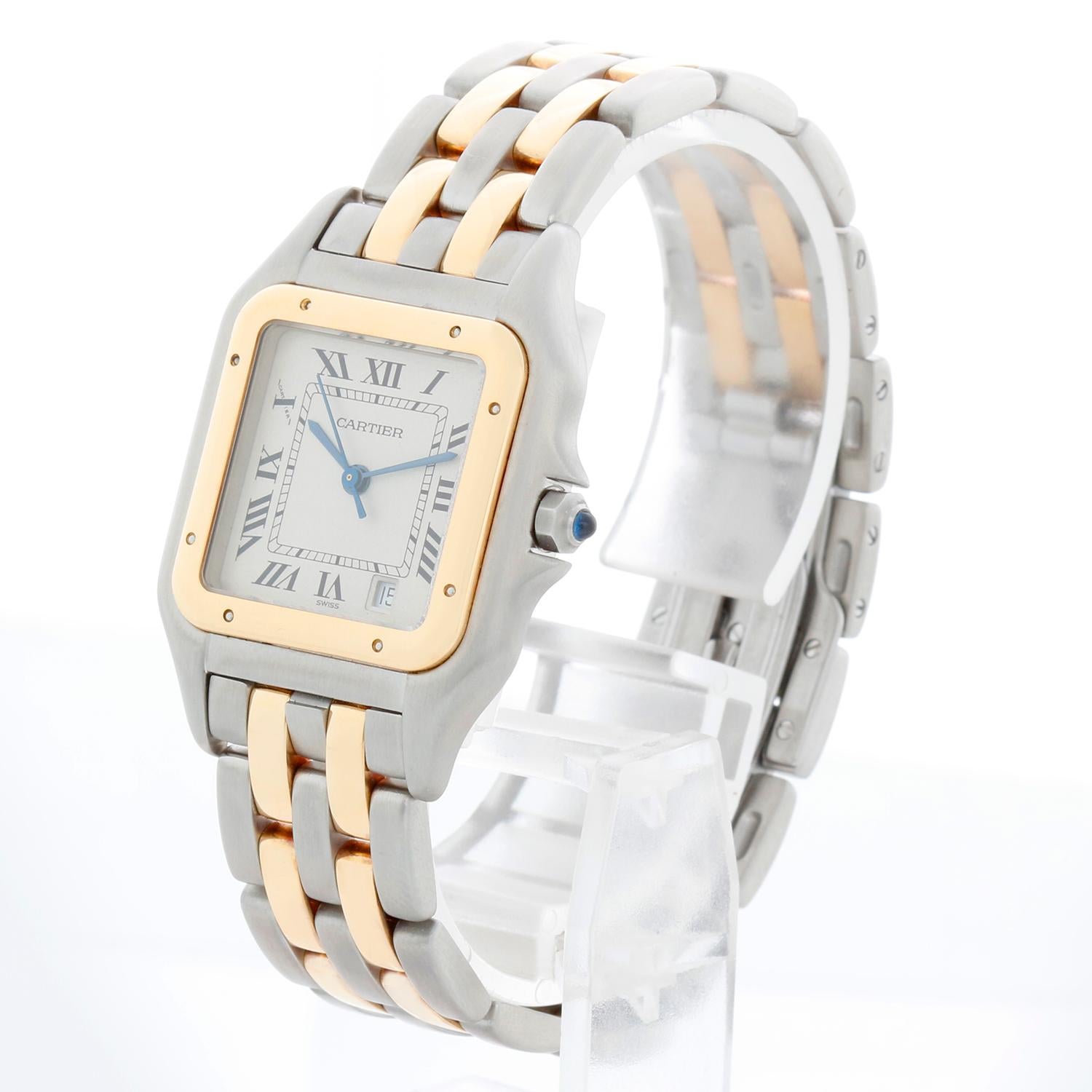 da uomo o donna Cartier Panthere 2-Tone 2-Row Midsize Orologio in acciaio e oro 1100 W25027B8