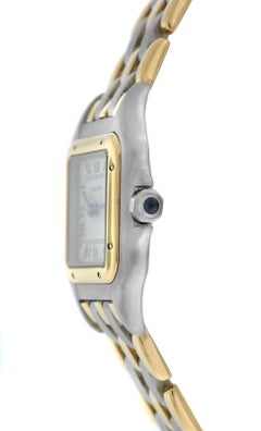 Cartier Panthere Steel 18 Karat Yellow Gold Three-Row Quartz Watch