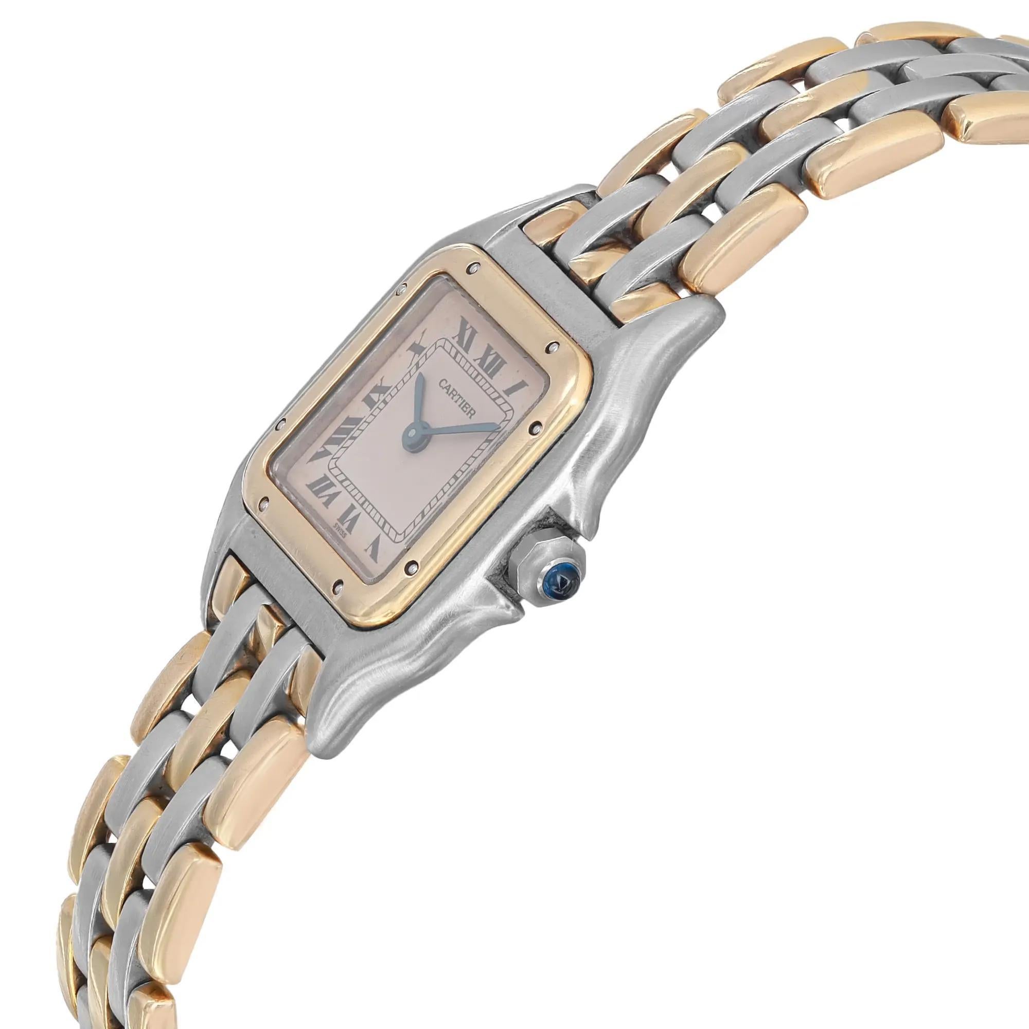 cartier panthere watch gold and silver