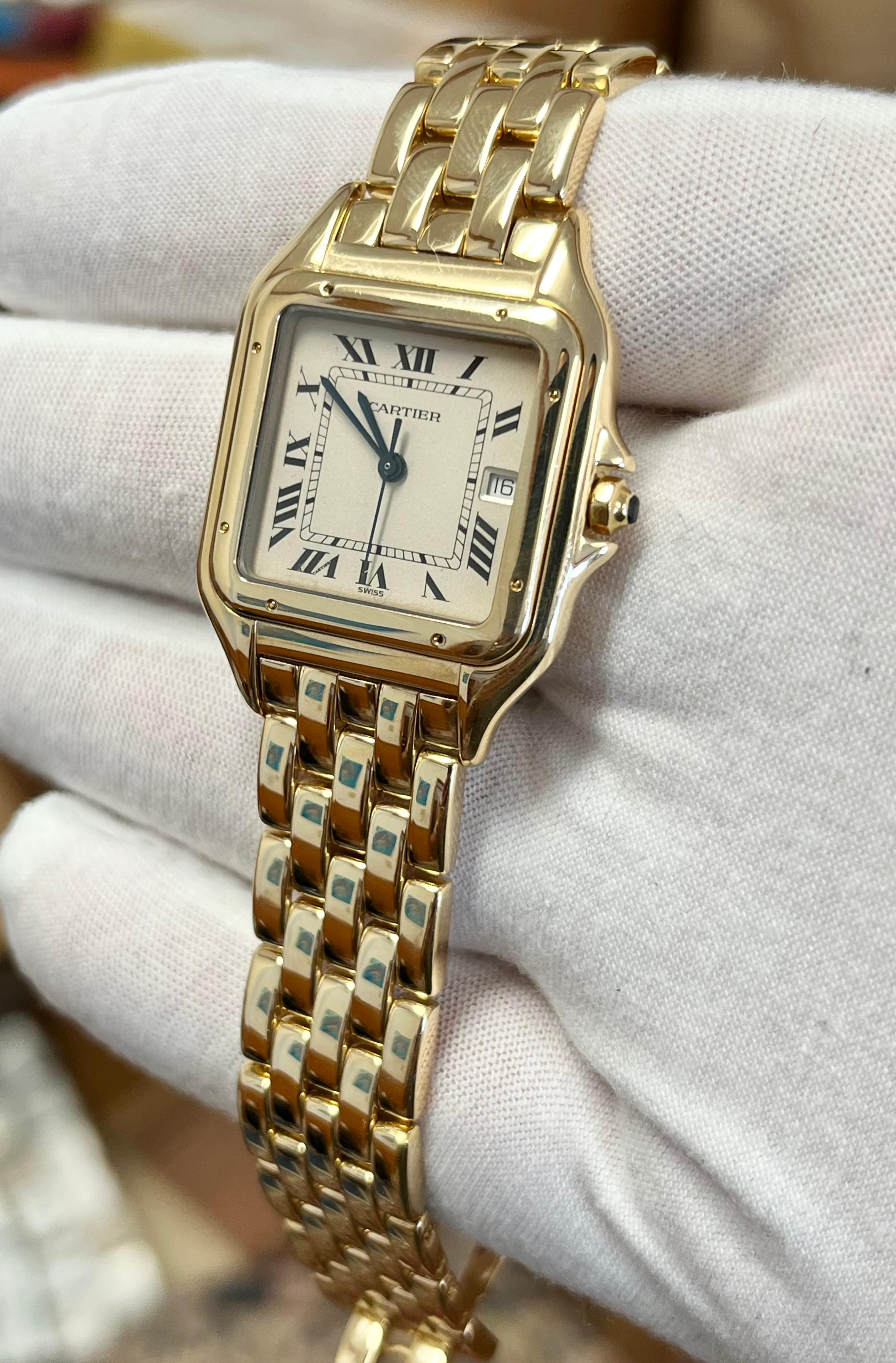 Women's Cartier Panthere 27mm Ladies Medium Wristwatch in 18K Yellow Gold