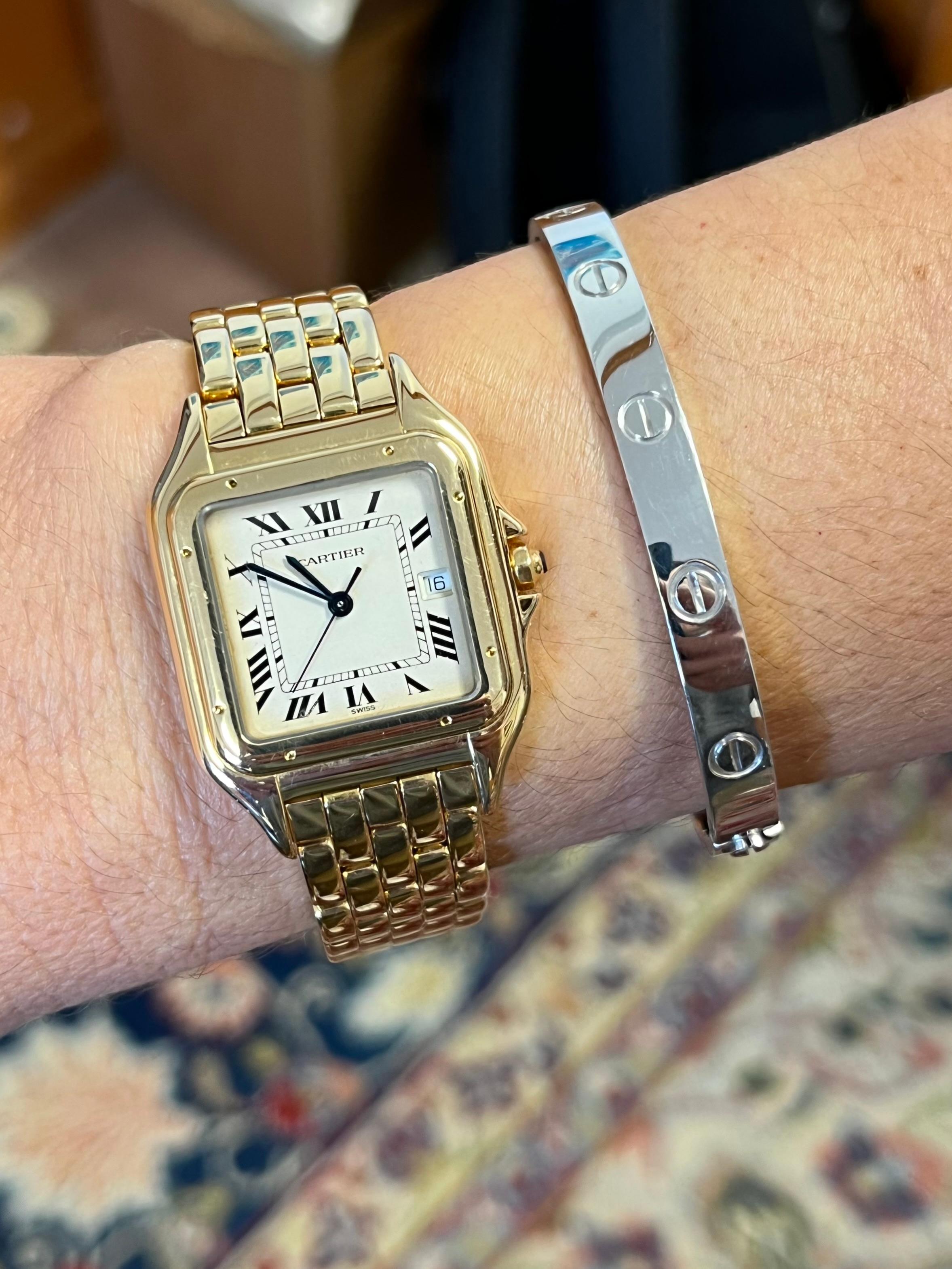 Cartier Panthere Ladies Medium Wristwatch in 18K Yellow Gold 1