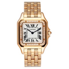 Cartier Panthere 4019 18K Rose Gold Ladies Watch Box Papers
