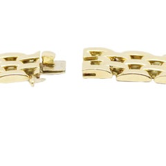 Cartier Panthere 5-Row Yellow Gold Link Necklace Reference # 656035