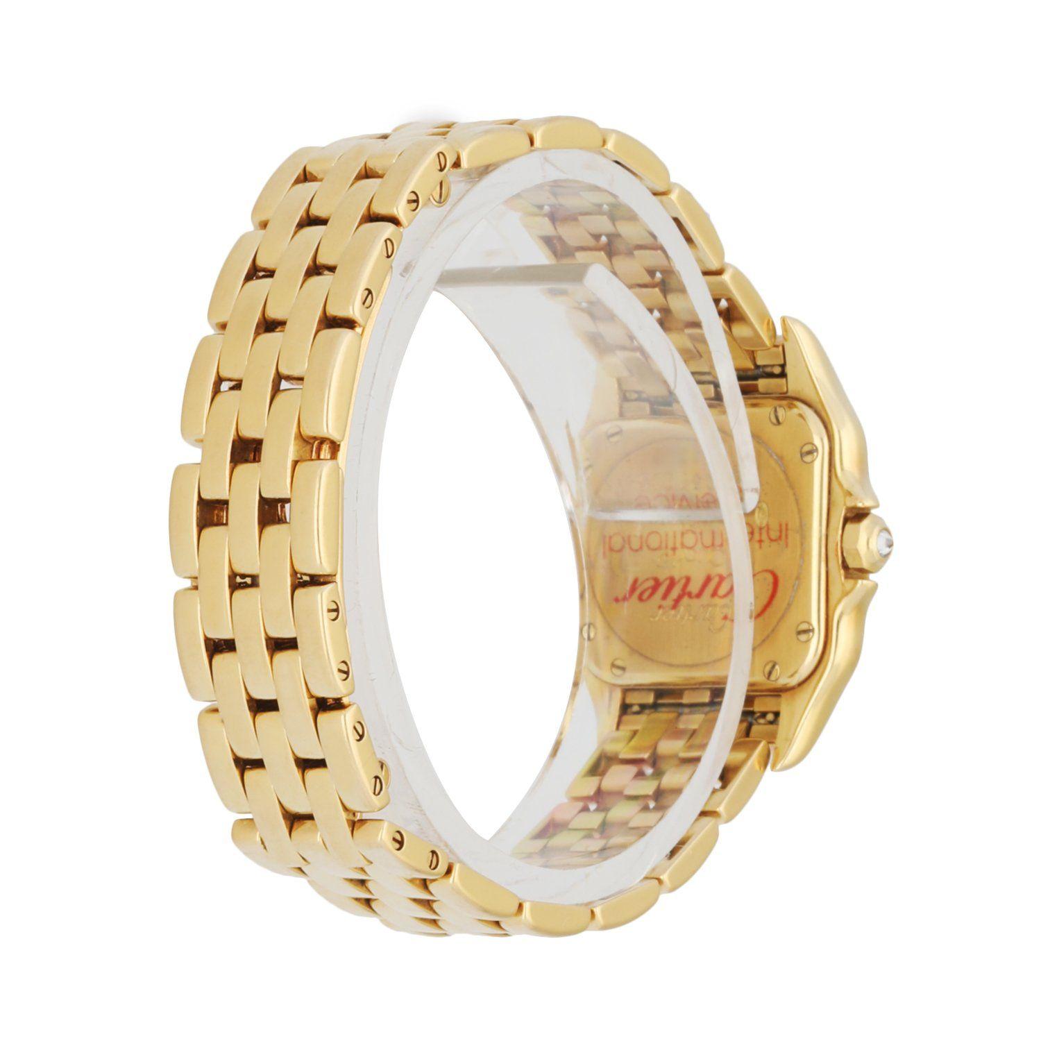 Women's Cartier Panthere 8057915 18K Yellow Gold & Diamonds Set Ladies Watch