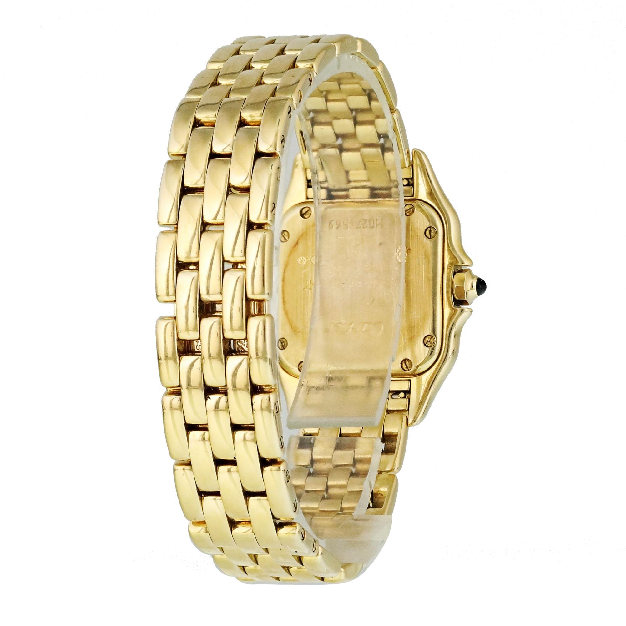 Women's Cartier Panthere 8057917 Yellow Gold Ladies Watch