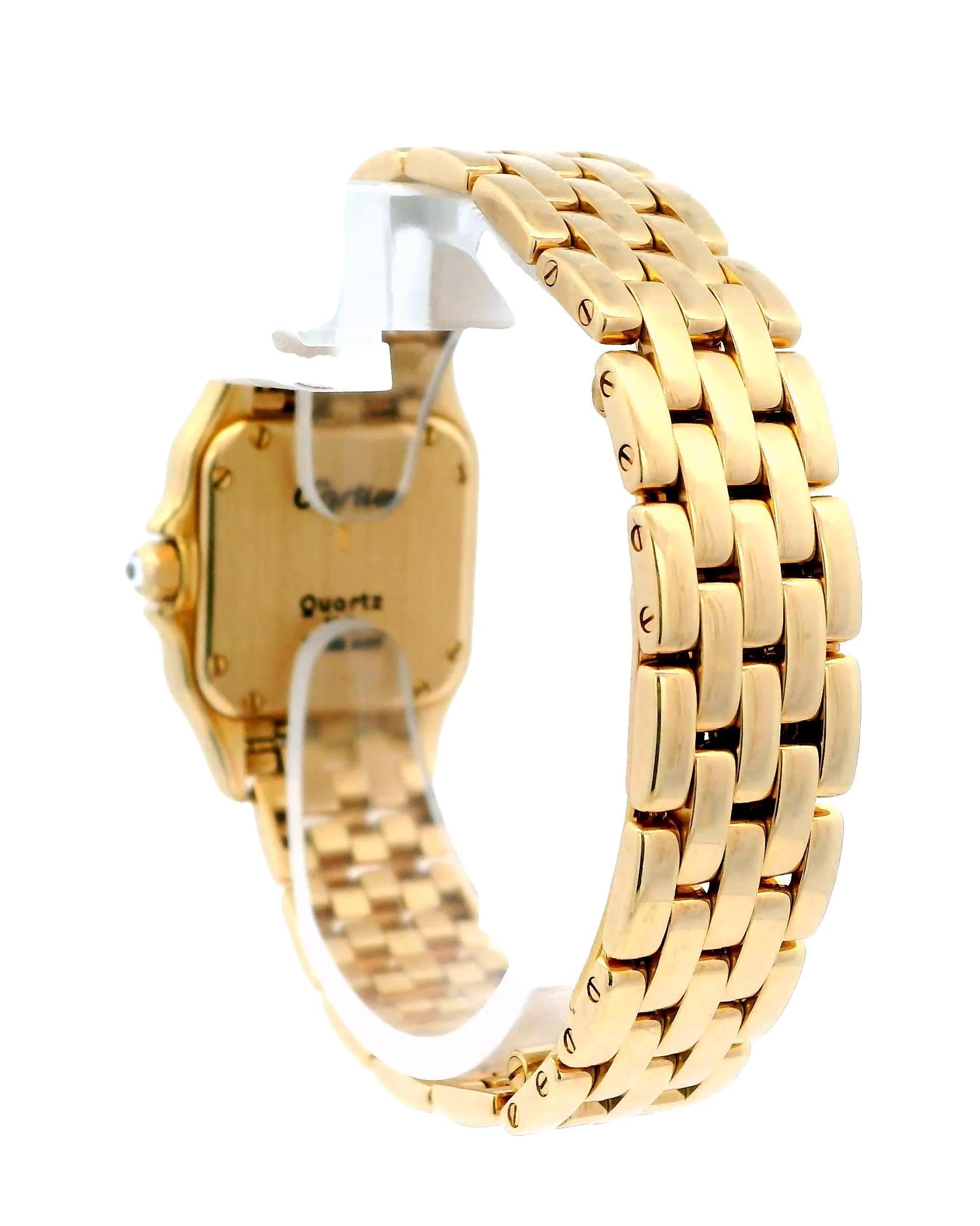 Cartier Montre Panthère 8669 en or jaune 18 carats et diamants pour femmes Pour femmes en vente