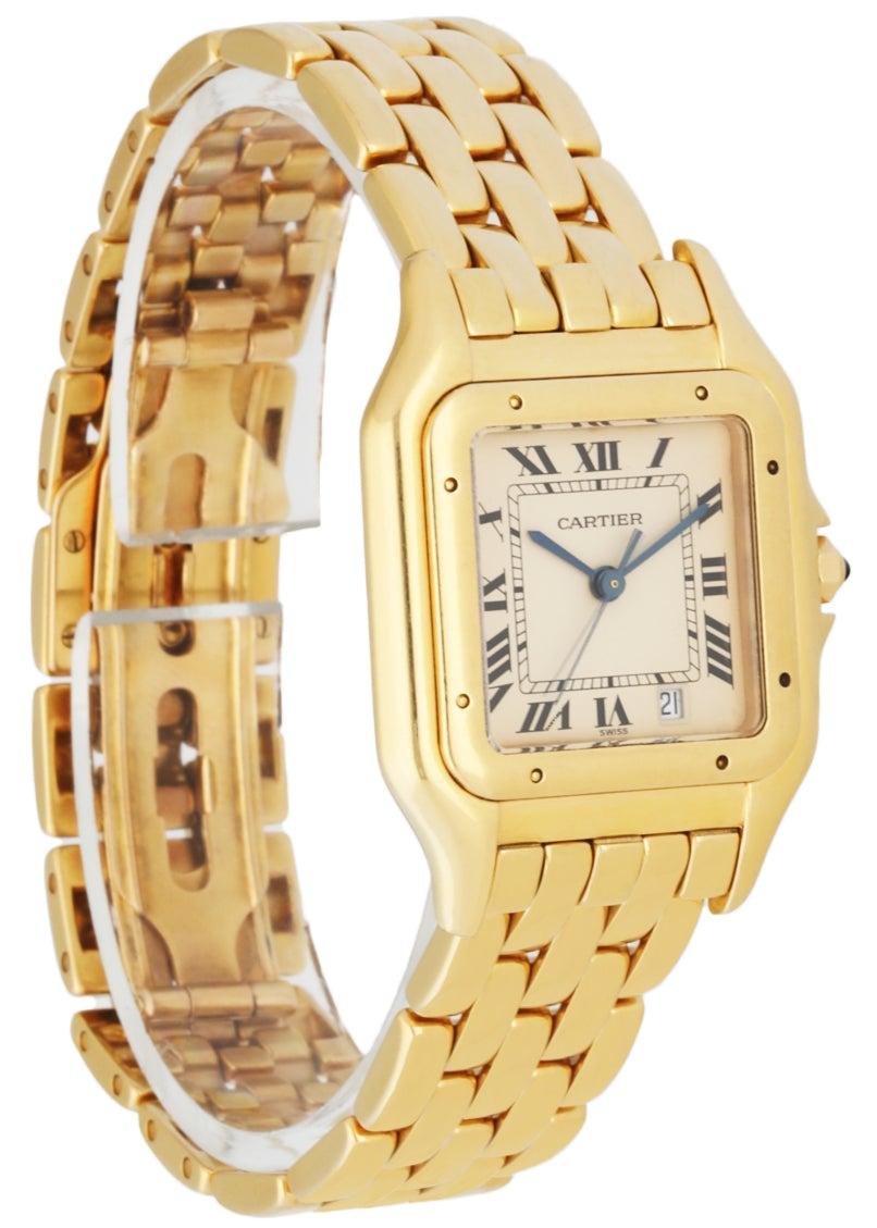 gold cartier panthere watch
