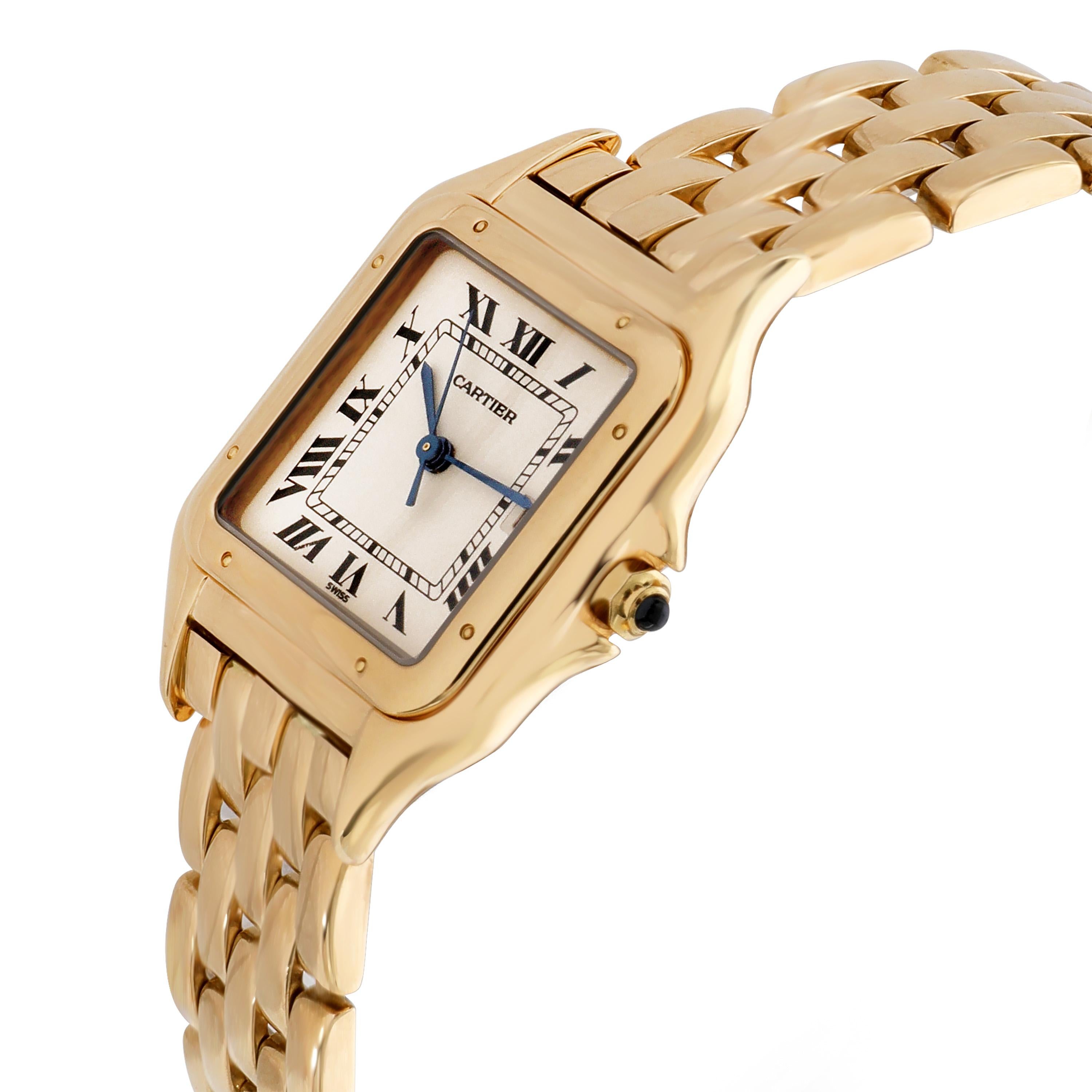 Cartier Panthere 883968 Unisex-Uhr aus 18 Karat Gelbgold im Zustand „Hervorragend“ in New York, NY