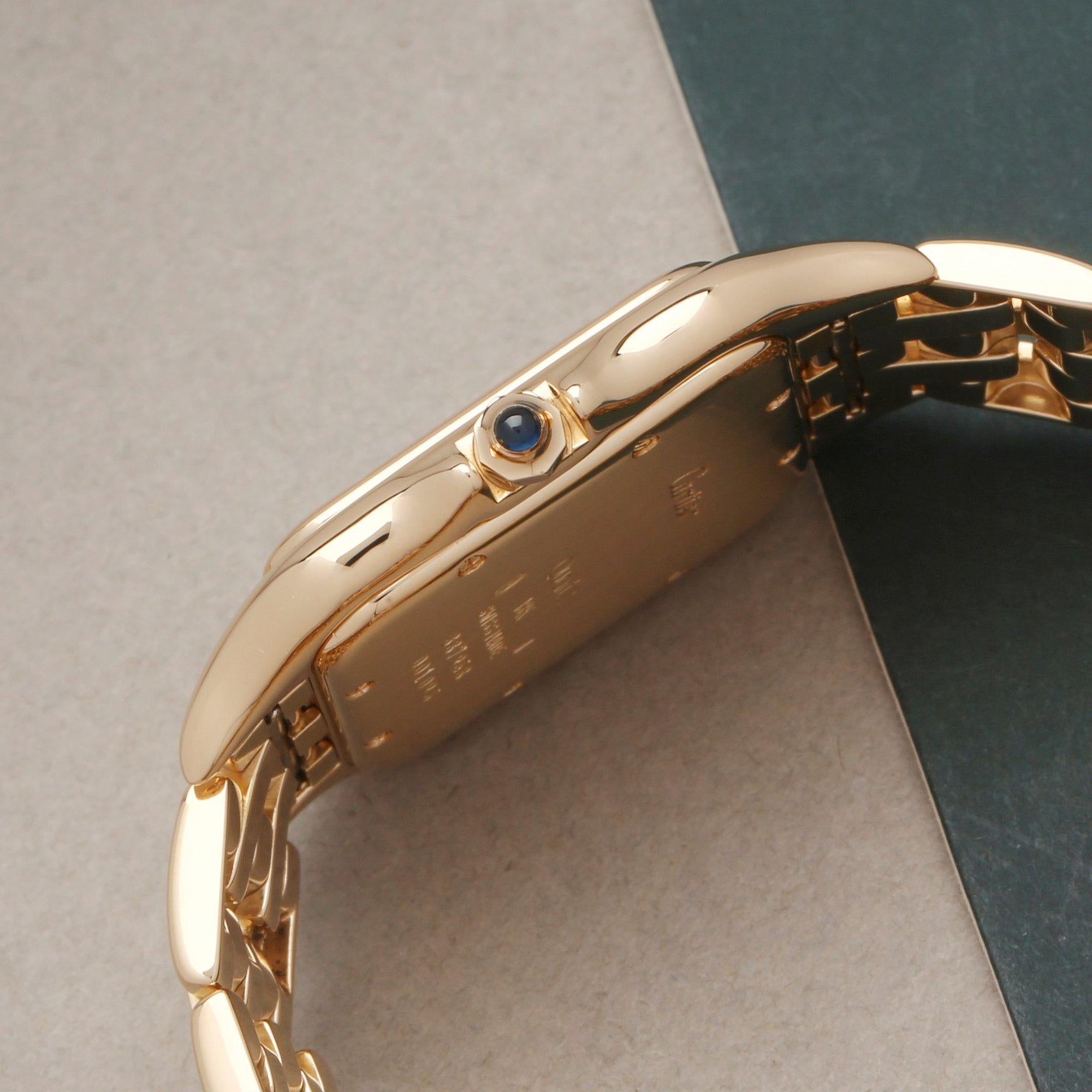 Cartier Panthère 887968 Men's Yellow Gold Watch In Excellent Condition In Bishops Stortford, Hertfordshire