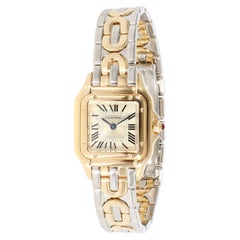 Retro Cartier Panthere Art Deco W25046S1 Women's Watch in 18kt Stainless Steel/Yellow