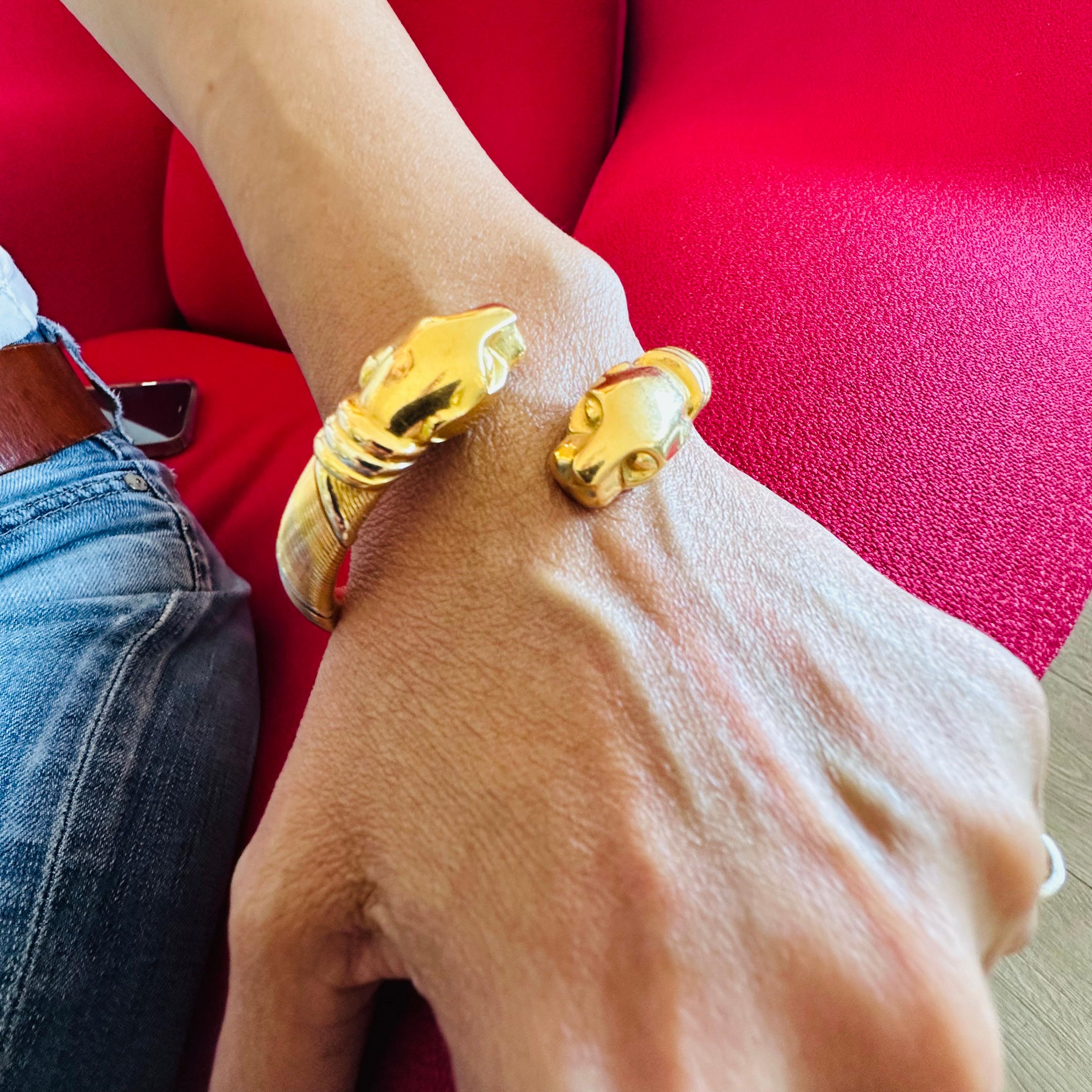 Cartier Panthere-Armreif aus 18 Karat Gelbgold 1