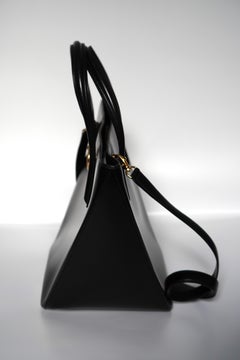 Cartier Panthere Black Leather Structured Tote Bag