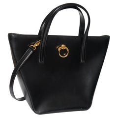 Cartier Panthere Black Leather Structured Tote Bag
