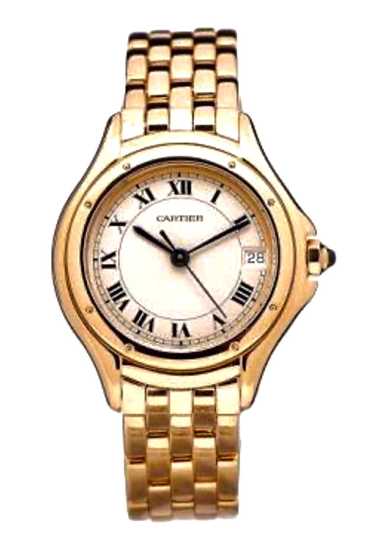 Cartier Panthere Cougar 18 Karat Yellow Gold 72 Grams Ladies Watch Pre Loved 5