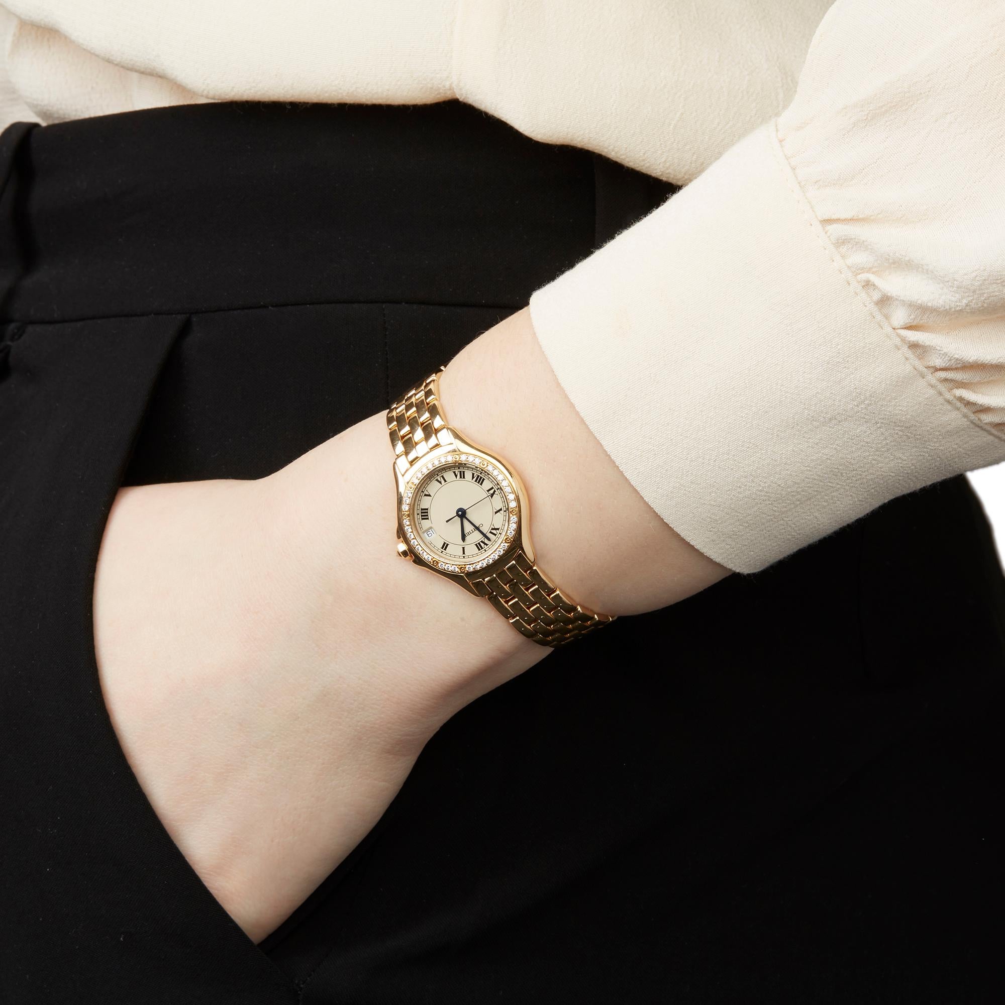 Cartier Panthere Cougar 18K Yellow Gold 8879 Wristwatch 4