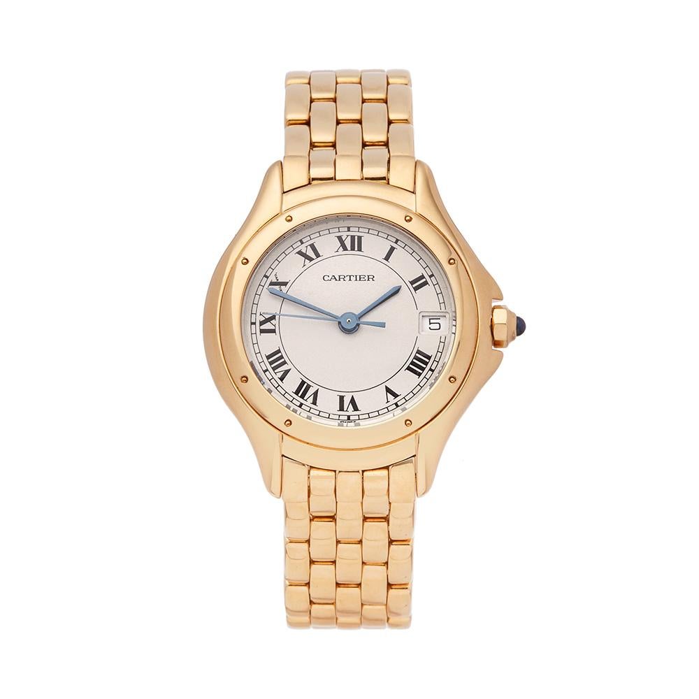 Cartier Panthere Cougar 18K Yellow Gold 887906 ladies Wristwatch