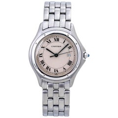 Cartier Panthere Cougar 987904 Edelstahl-Uhr aus Schweizer Quarz