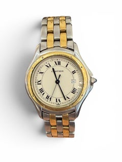 Cartier Panthère Cougar Watch, 33mm, 18K Gold & Stainless Steel Quartz