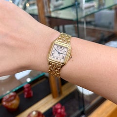 Cartier Panthère Date Display Large Watch 18k Yellow Gold