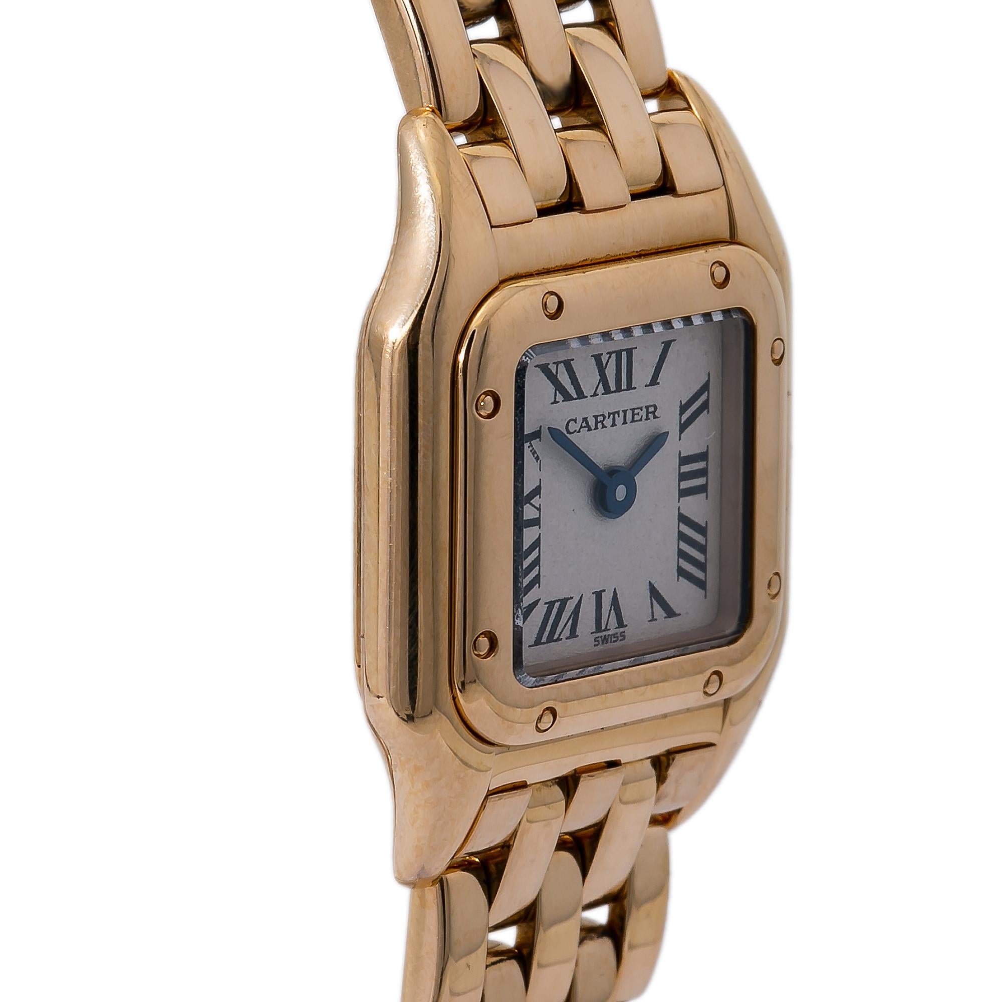 Cartier Panthere de Cartier 1130 1, Beige Dial, Certified In Excellent Condition In Miami, FL
