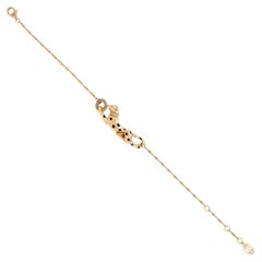Bracciale Cartier Panthère de Cartier in oro rosa 18 carati con diamanti e catena sottile