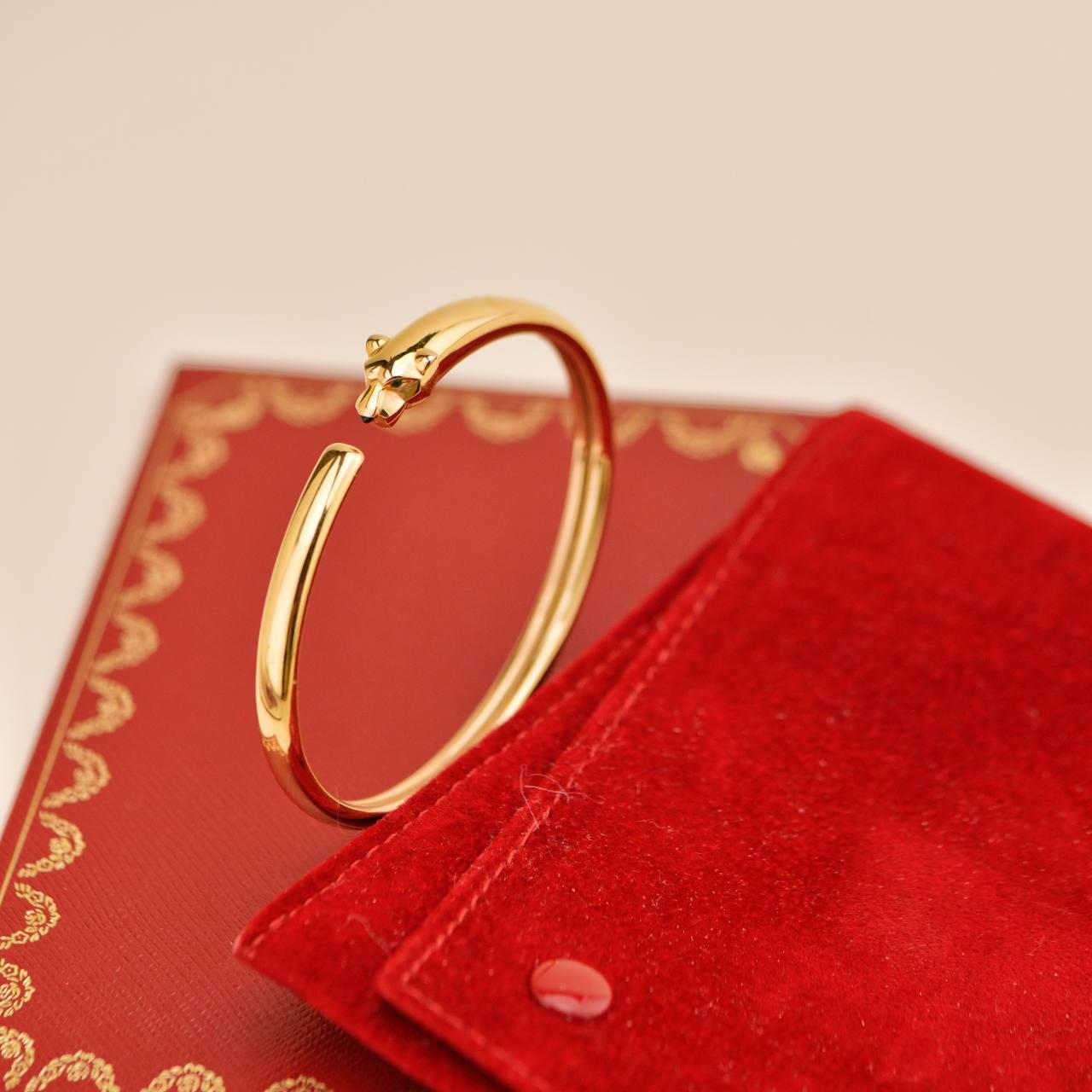 Cartier Panthère de Cartier 18K Rose Gold Armband Klein Model Nr. 16 im Zustand „Hervorragend“ im Angebot in Banbury, GB