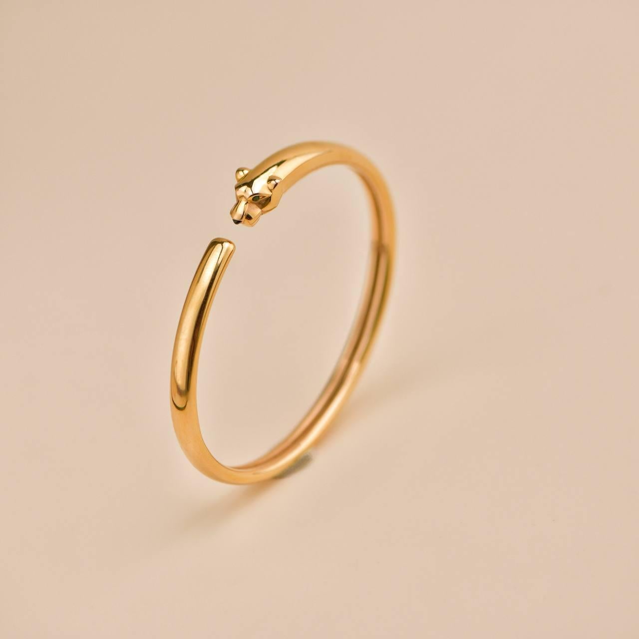 Cartier Panthère de Cartier 18K Rose Gold Armband Klein Model Nr. 16 für Damen oder Herren im Angebot