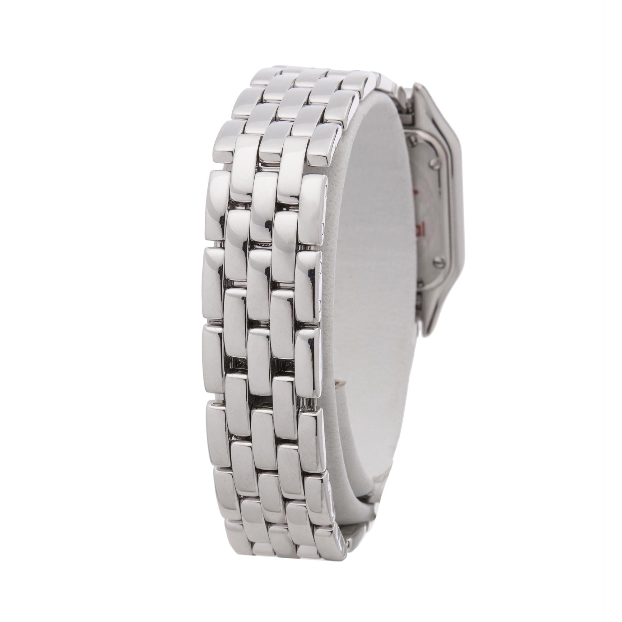 Women's Cartier Panthere de Cartier 18 Karat White Gold 1660 Wrist Watch 