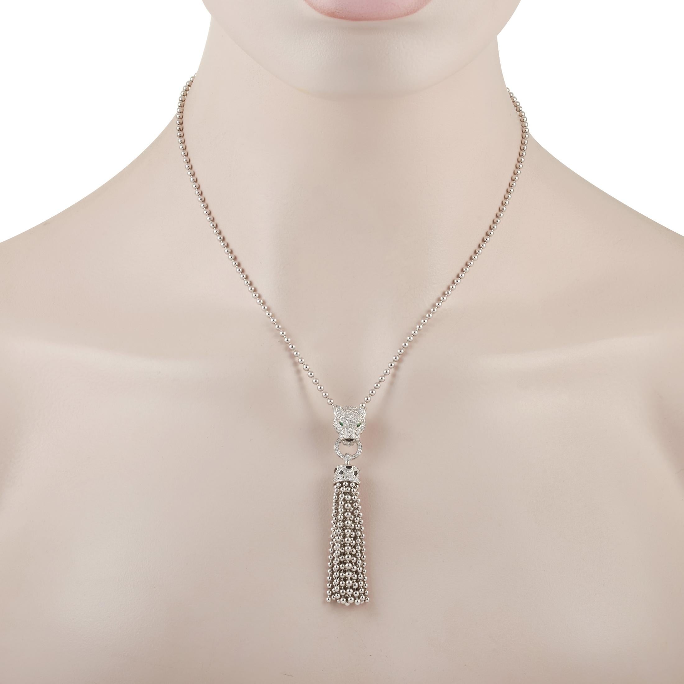 cartier panthere diamond necklace