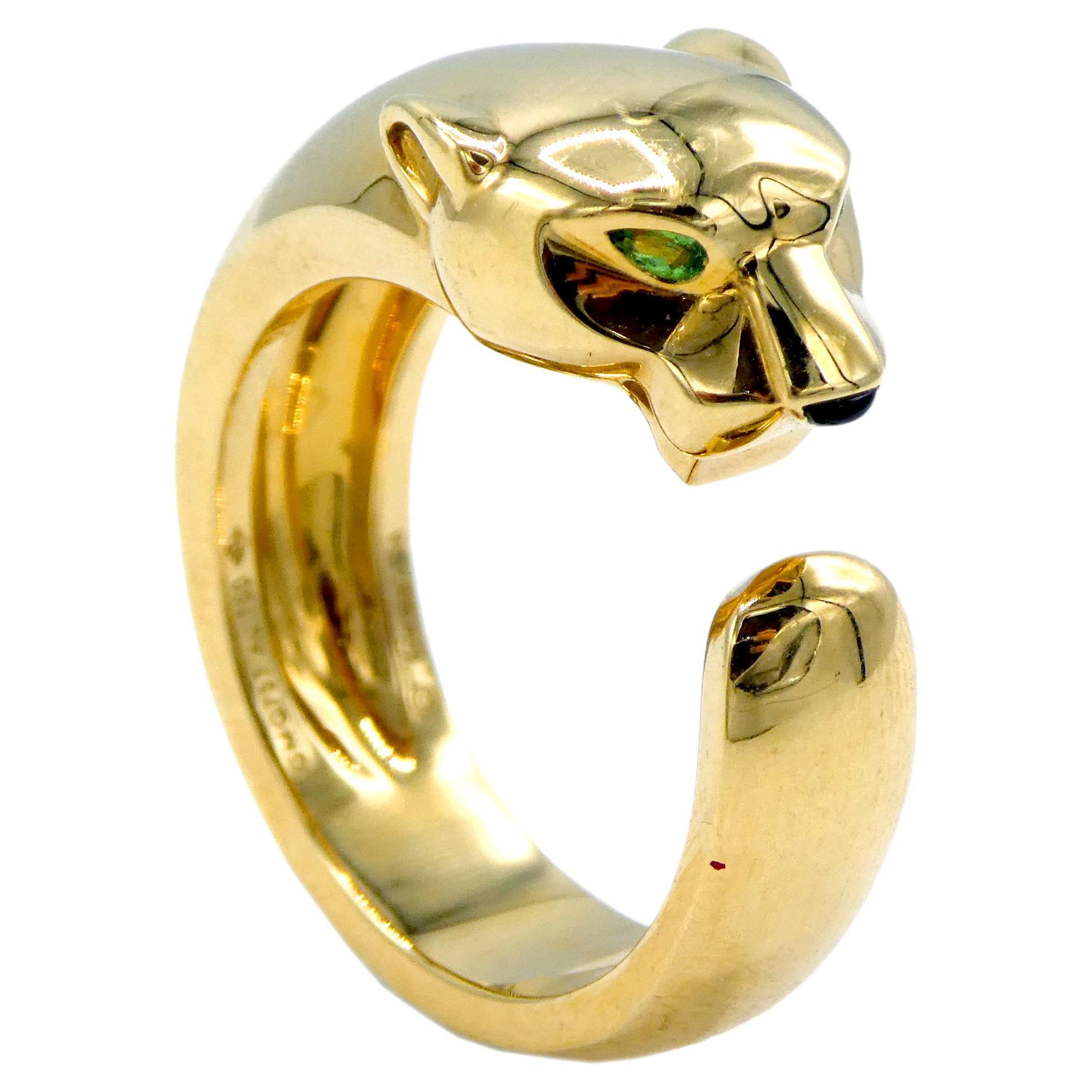 cartier gold panther ring
