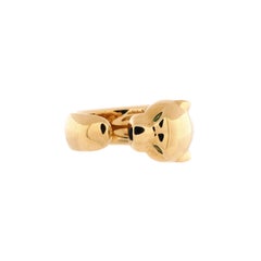 Cartier Panthere de Cartier Band Ring 18K Yellow Gold with Onyx and Tsavorite
