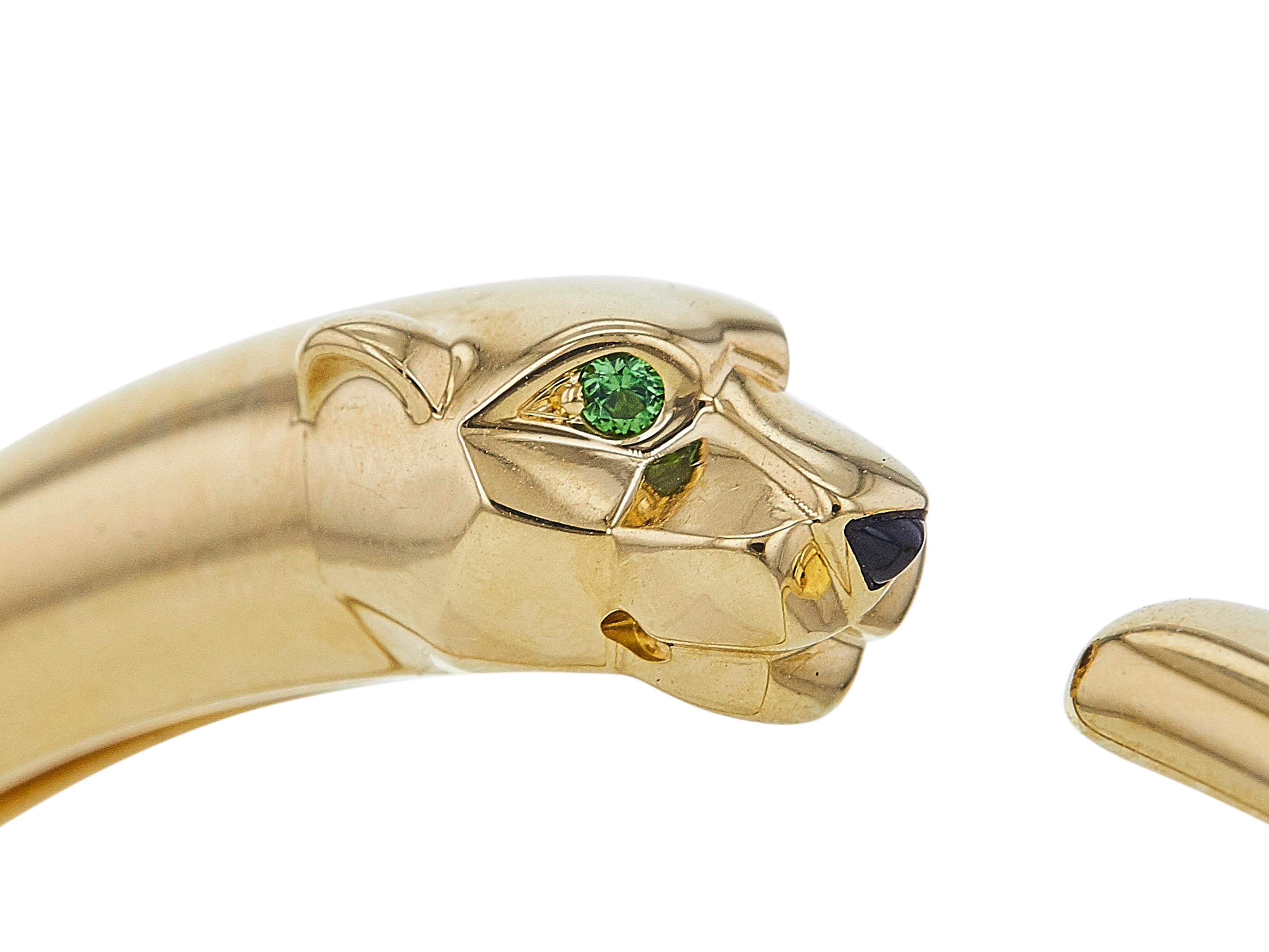 Cartier Panthère de Cartier Bracciale 18K YG Piccolo Modello Taglia 16 In condizioni ottime in vendita a New York, NY