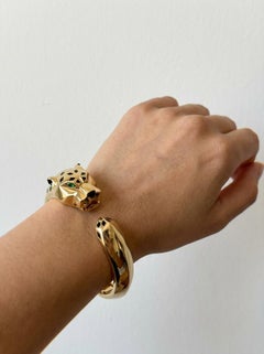 Cartier Panthère de Cartier Cuff Bracelet 18K Yellow Gold with Box & Certificate