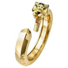 Cartier Panthère de Cartier Cuff Bracelet 18K Yellow Gold with Box & Certificate