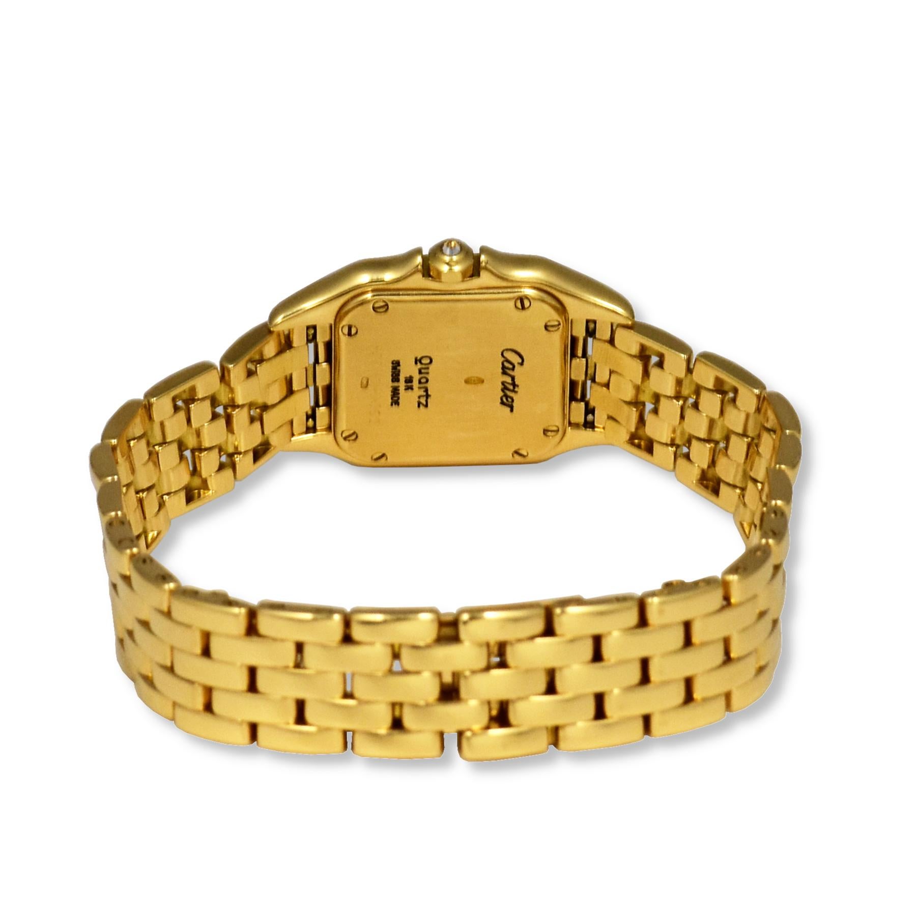 cartier panthere gold diamond watch