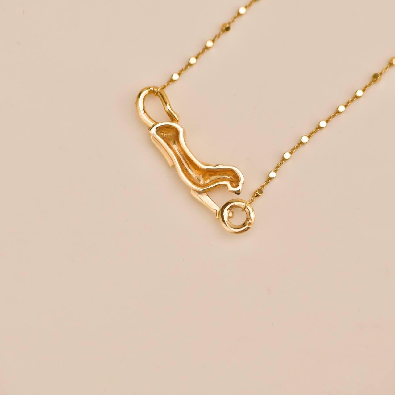 Femenino o masculino Cartier Panthère de Cartier Collar de oro rosa de 18 quilates con diamantes, granate y ónice en venta