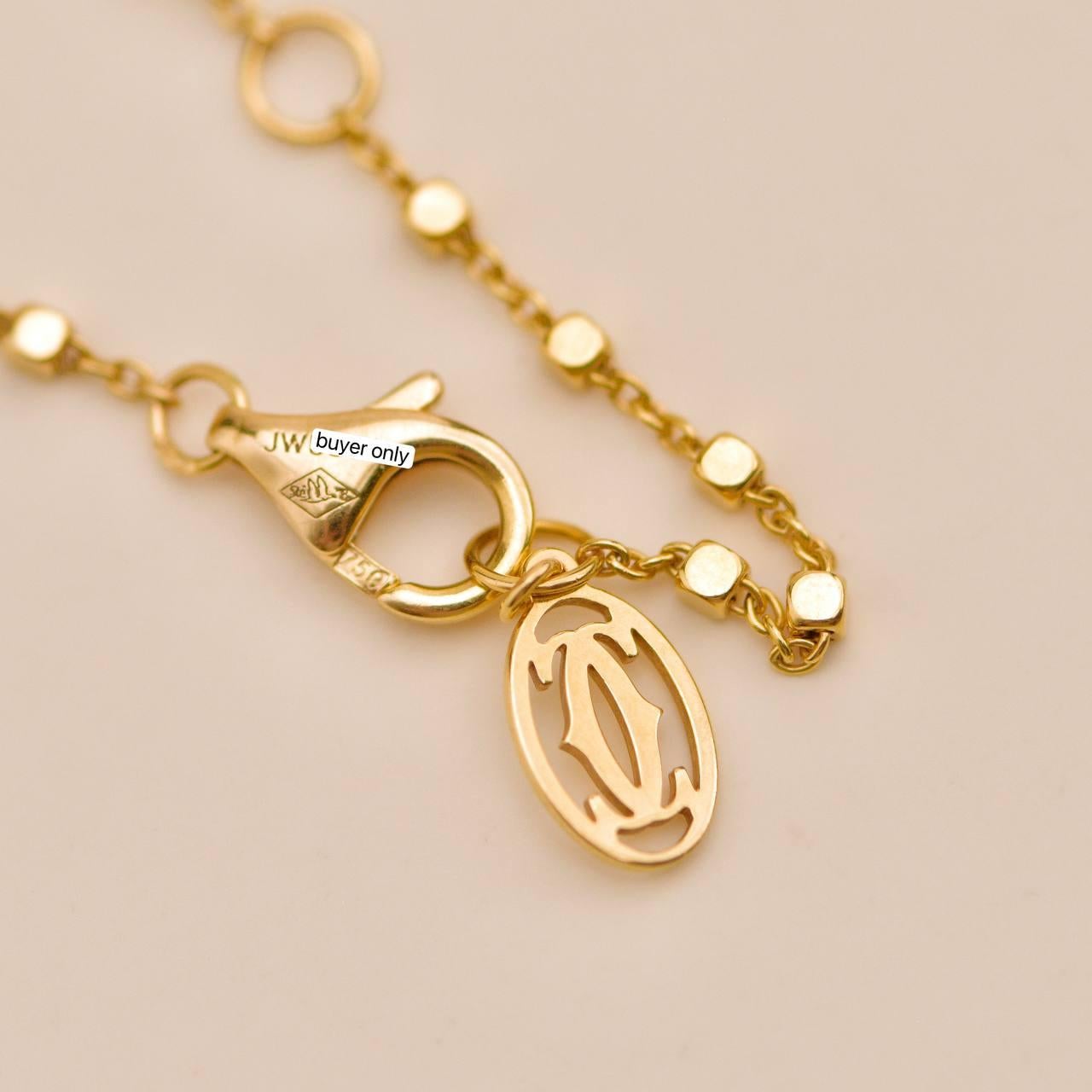 Cartier Panthère de Cartier Collar de oro rosa de 18 quilates con diamantes, granate y ónice en venta 3