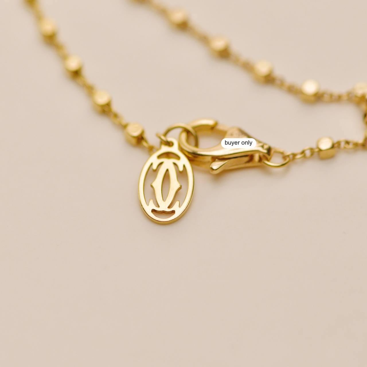 Cartier Panthère de Cartier Collar de oro rosa de 18 quilates con diamantes, granate y ónice en venta 4