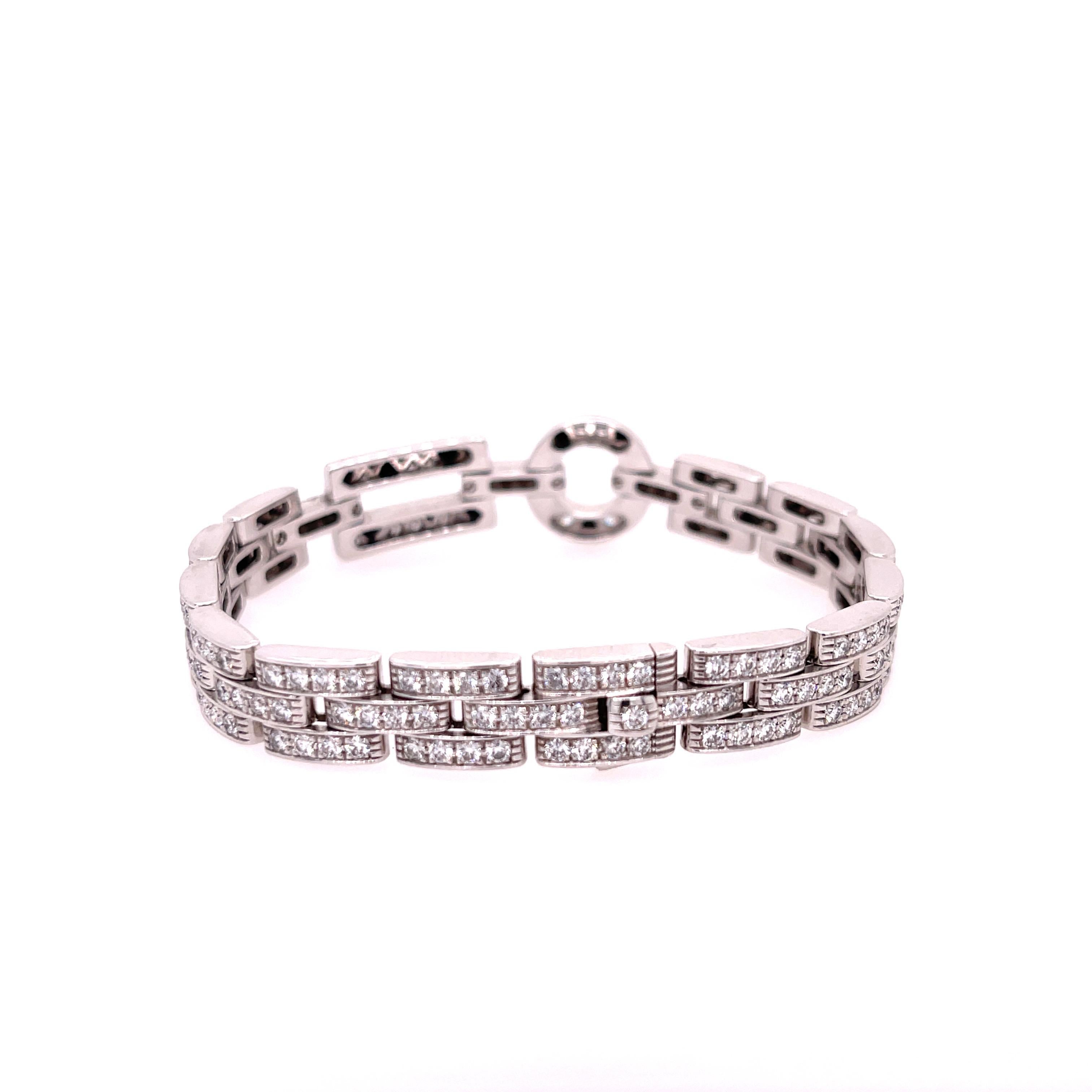 cartier agrafe diamond bracelet