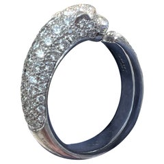 Cartier Panthère de Cartier Diamond Ring – 18k White Gold, Size 52
