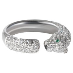 Cartier Panthere De Cartier Diamond Ring in 18k White Gold 0.68 CTW
