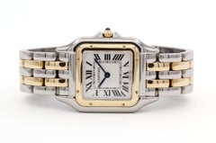 Cartier Panthere De Cartier Medium 18K Yellow Gold & Steel Quartz Watch 4017