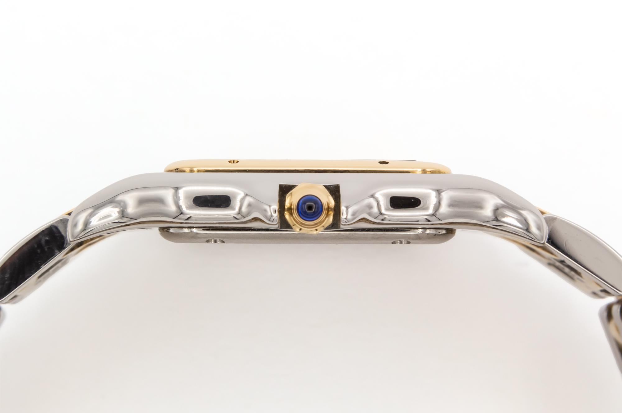 Cartier Panthere De Cartier Medium 18K Yellow Gold & Steel Quartz Watch 4017 For Sale 2