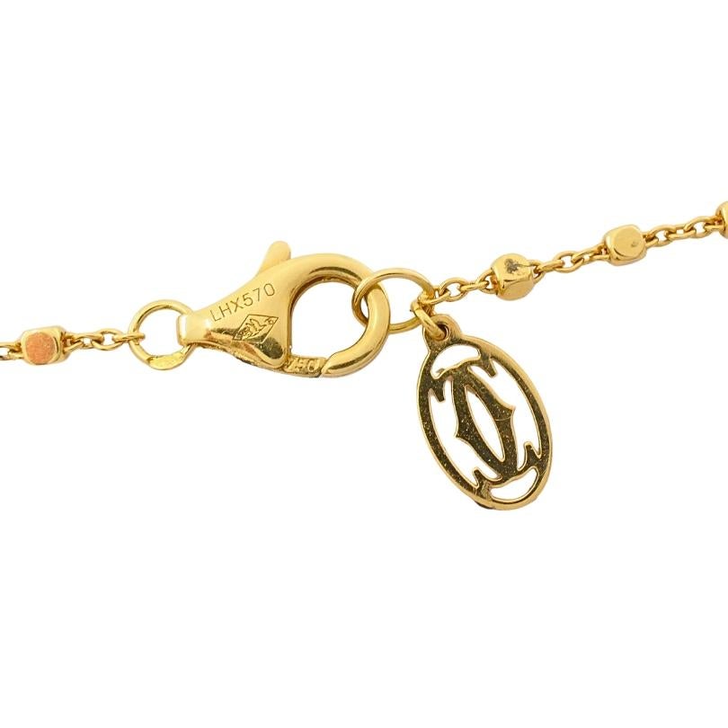 Cartier Panthère de Cartier Pendentif Or 18k Diamant Emeraude Collier en vente 5