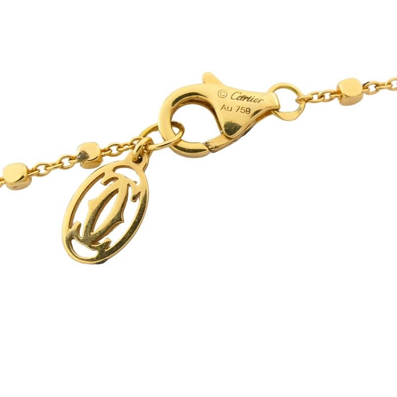 Cartier Panthère de Cartier Pendentif Or 18k Diamant Emeraude Collier en vente 4